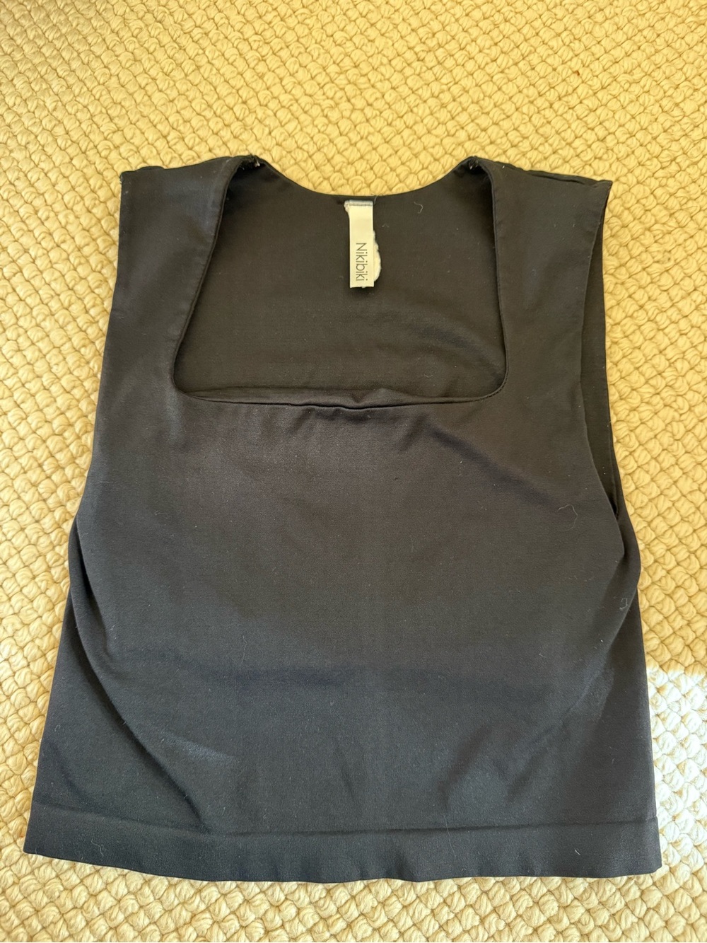 Black tank top
